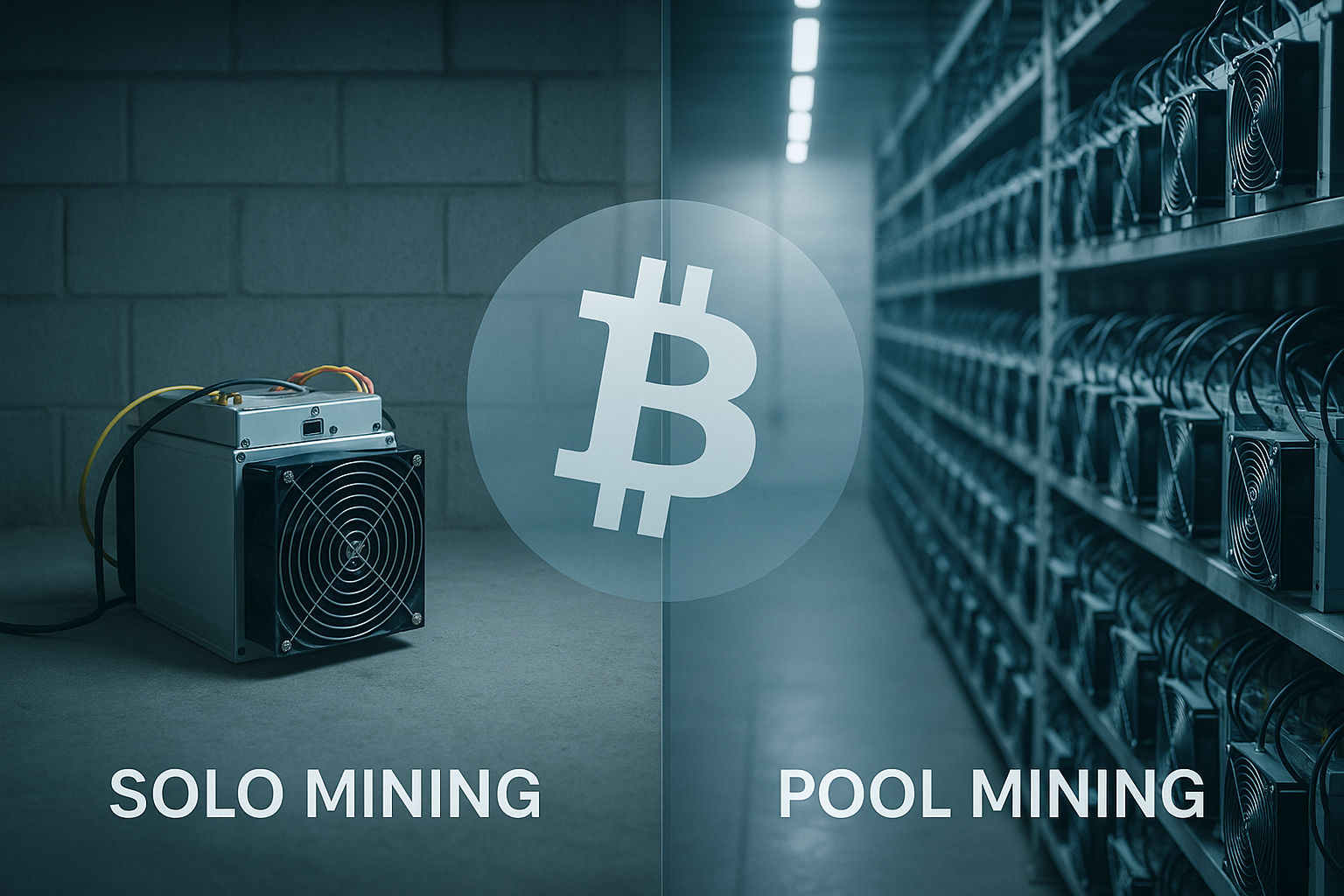 Bitcoin Solo Mining vs. Pool Mining – Was lohnt sich 2025?
