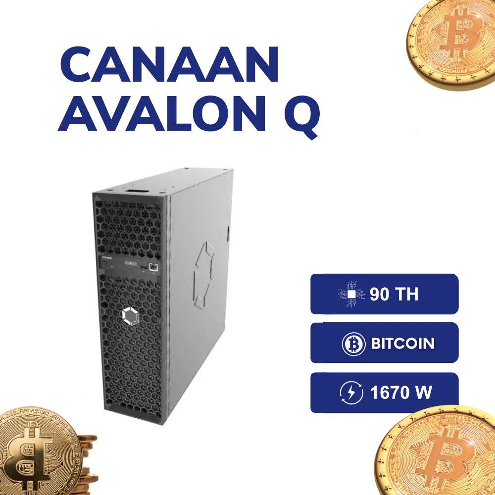 Canaan Avalon Q (90TH) Bitcoin | Home Miner 1670 Watt