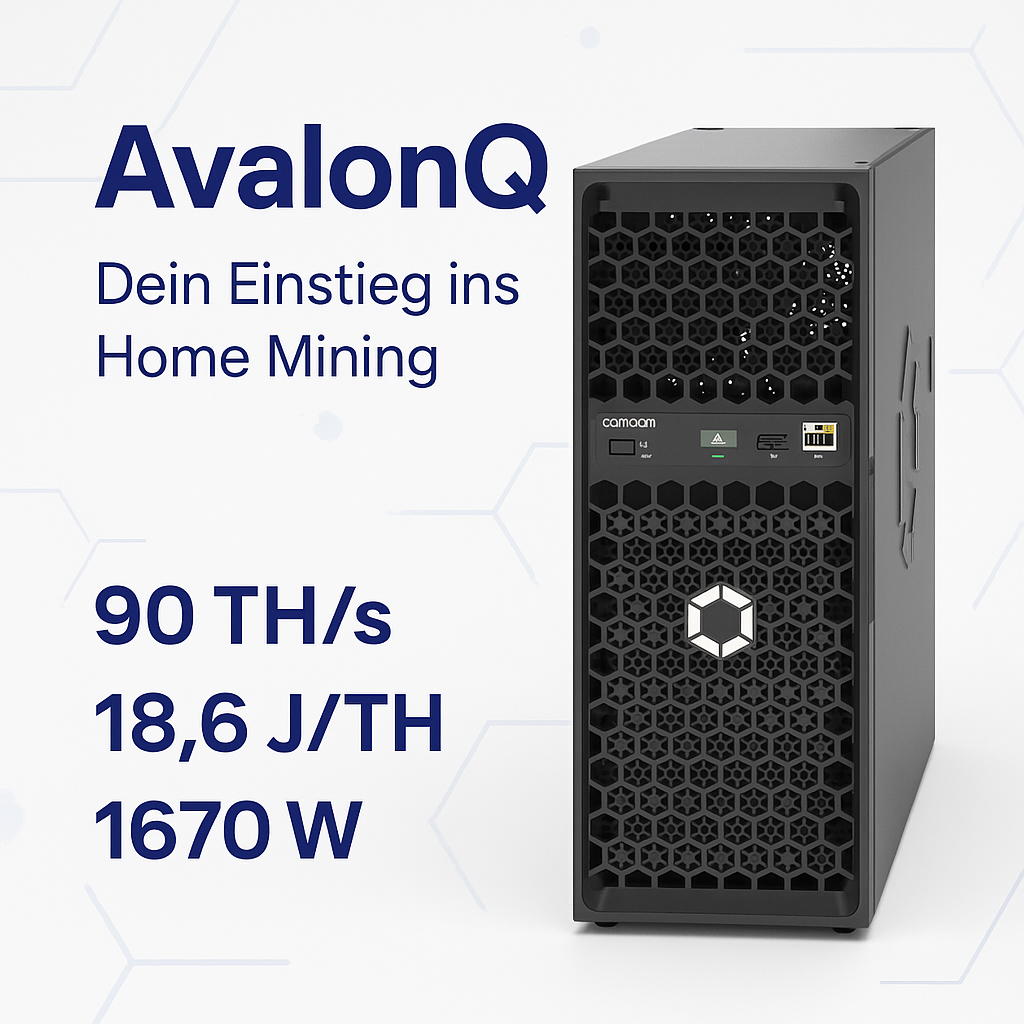 Canaan Avalon Q (90TH) Bitcoin | Home Miner 1670 Watt