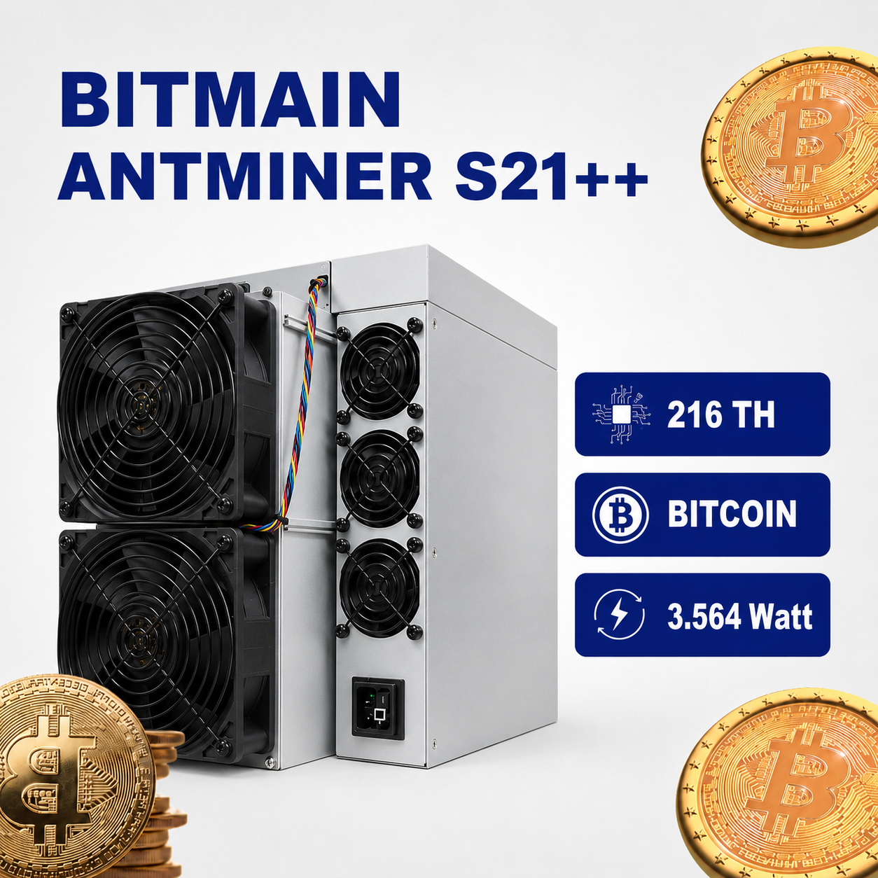 Bitmain Antminer S21++ (216 / 225 / 235 TH) Bitcoin