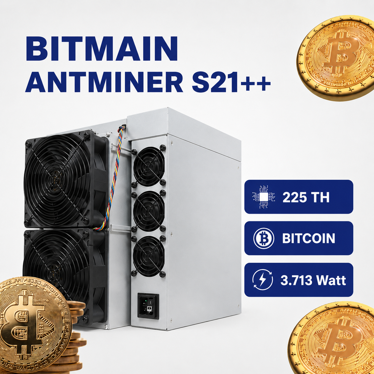 Bitmain Antminer S21++ (216 / 225 / 235 TH) Bitcoin