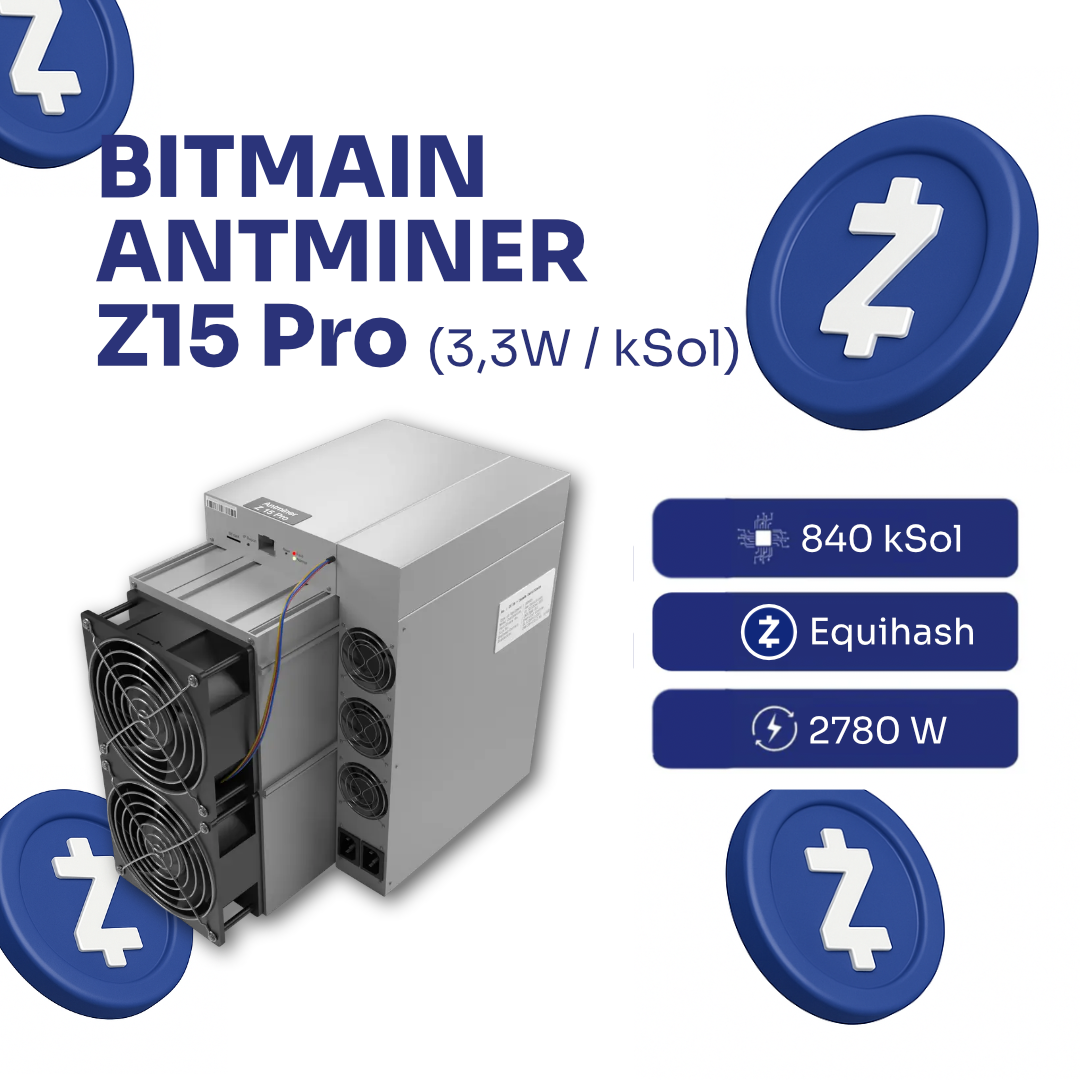 Bitmain Antminer Z15 Pro (820ksol/s) ZCash