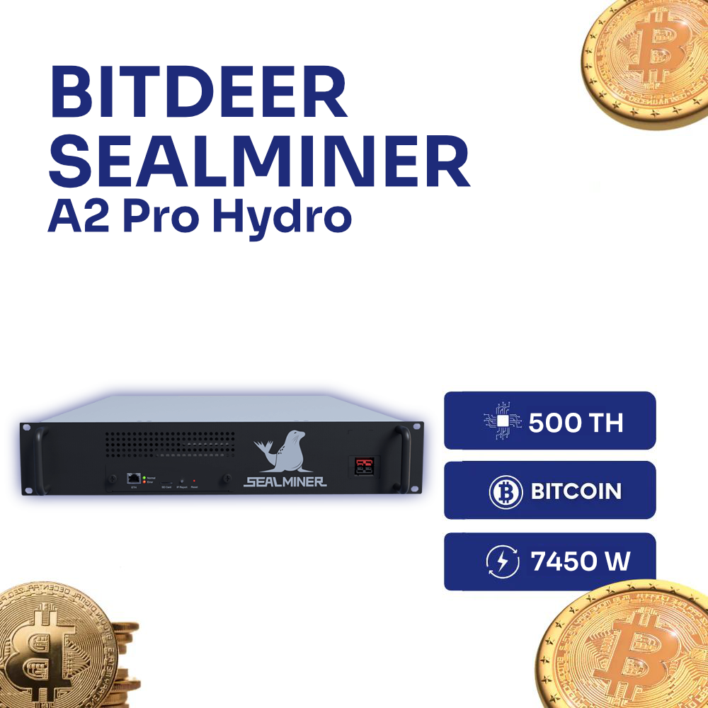 Bitdeer SealMiner A2 Pro Hydro (500TH) Bitcoin