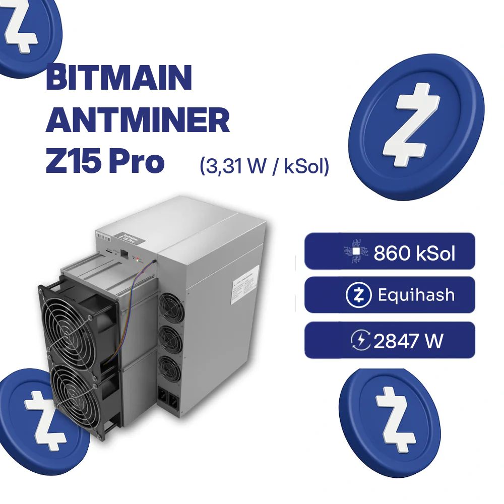 Bitmain Antminer Z15 Pro – (820/840/860) KSol/s ZCash
